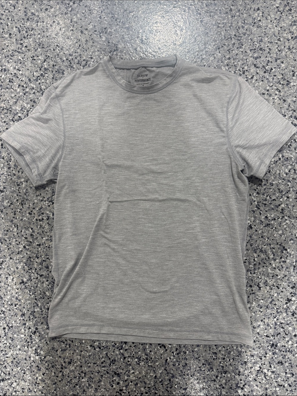 J. Crew Men's Short Sleeve Crew Neck Tee - Light Gray